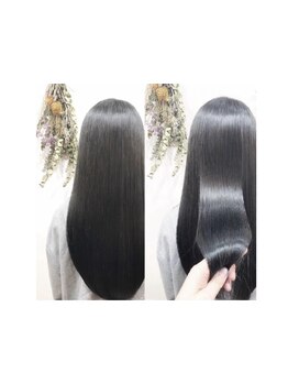 髪が傷まない縮毛矯正で、感動の仕上がりに♪リピート率◎の縮毛矯正を是非お試しください。