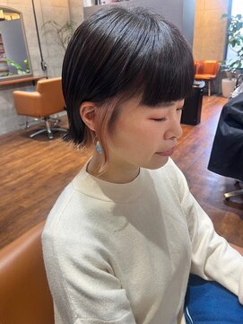 ロダット 横浜(LODAT by little) ミニボブインナーカラーシアーピンク【LODAT横浜】