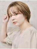 シースルーバングショート　マッシュショート　奈良　田村梨乃