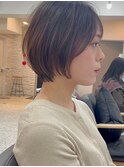 ショートヘア/ボブ/可愛い丸み/簡単スタイリング/20代/30代