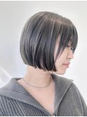 アッシュカラー/ミニボブ/ボブ/切りっぱなしボブ