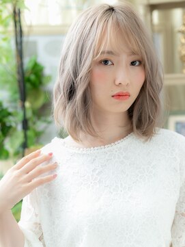 カバーヘア ブリス 川口(COVER HAIR bliss) 外国人風ハイトーンカラーシースルーバングc5川口20代30代40代