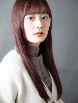 クロン 美容室(clon) 秋色カシスブラウンロング