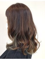 アズール 草加(azule) インナーカラー アッシュグレー