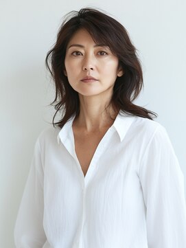 ブリリアント ルア 国立店 ミディアムヘア/暗めカラー/グランマッシュ/国立