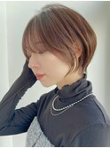 ショートボブ髪型30代40代50代前髪あり前髪なし面長丸顔【倉田】