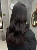 透明感カラーラベンダーブラウン