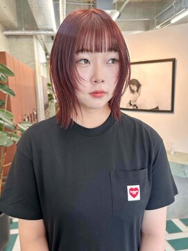 ノエ(noe) ホワイトグレージュ/デジタルパーマ/チェリーブラウン/栄c132