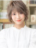 ■ホワイトグレージュ小顔こなれボブパーマ314-5★浦和10代20代