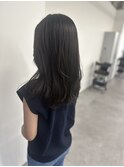 暗髪レイヤースタイル