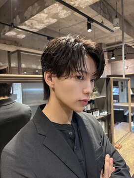 メンズココ メンズパーマ 韓国ヘア 日本橋店(MENS COCO) コンマバングセンターパート