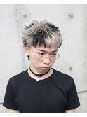 スパイキーショートベリーショート短髪アップバングフェード