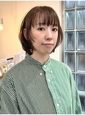 ブリーチなしWカラー×レイヤーボブでイメチェン【向】【明石】