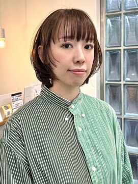 ナウアズ(now as.) ブリーチなしWカラー×レイヤーボブでイメチェン【向】【明石】