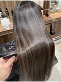 大人レイヤーカット白髪ぼかし脱白髪染め40代50代60代