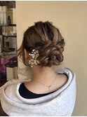 シニヨンヘアセット