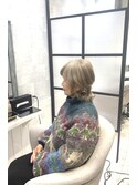白髪ぼかし/白髪改善カラー/ショート/透明感カラー/脱白髪染め