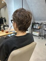 ヘイリー(HAILEY)&nbsp;くせ毛風ショート×オリーブベージュ