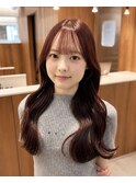後れ毛バランスが可愛い 顔まわり小顔カット【渋谷】