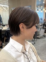 ロンドアジュール 横浜(Lond azur) @ショートボブ/ミルクブラウン/シースルー/30代40代50代