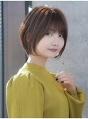 前髪あり大人ショートボブ20代30代40代【AIN.表参道】川原大地