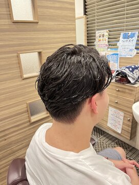 銀座マツナガ 神田店 20代30代ゆるふわ束感ビジネスツーブロックスタイル