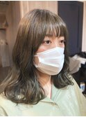 【グレージュカラー】ボリュームボブ