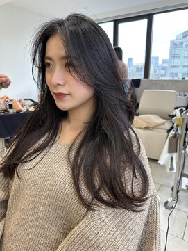 グローブス オモハラ(THE GLOBES OMOHARA) フェイスレイヤー×グレージュカラーロング