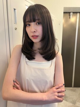 ボタン ハカタ(VOTAN hakata) 【YU_KA】レイヤーカット/グレージュ/前髪顔まわりカット