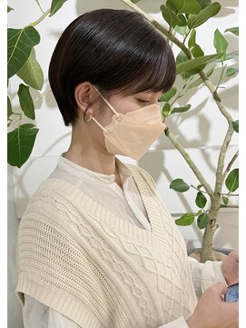 フォト イケブクロ(foto IKEBUKURO) ショート/ボブ/前髪カット×黒髪/ブリーチなし/黒染め[池袋]