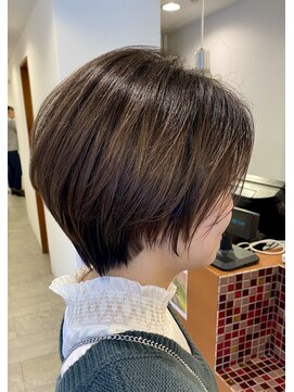 ピークスヘア(peaks hair) 大人可愛い20代30代40代前下がりショートボブハンサムショート