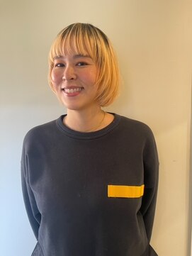 カンナ オーガニック ヘアデザイン(CANNA ORGANIC & HAIR DESIGN) 【CANNA/ケアブリーチ/ノンジアミン】ハイトーンマッシュボブ