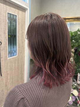 リノ カルバリ(Lino Calbari) グラデーションカラー　ピンクバイオレット