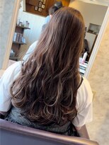 ヘアーエポック(hair epoque) 大人美人ハイライトオリーブショコラアッシュ韓国ヘアモテ髪