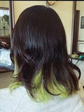 オーリー 上里本庄店(OLLIE) ビリーアイリッシュの、あの色インナーカラー