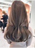 ニュアンスカラー/ウェーブヘア/ツヤ髪スタイル/韓国ヘア 錦糸町