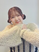 エミュ 天文館店(eMu) ピンクブラウン×ツインアレンジ