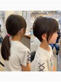 【キッズカット】似合わせカット◎小顔大人可愛いショートボブ☆