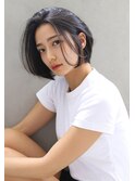 【ROSE】大人ボブ＿センターパートボブ＿暗髪ボブ＿黒髪ボブ