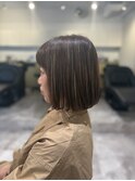 20代30代40代◎白髪ぼかしで脱・暗髪カラー!ハイライトボブ