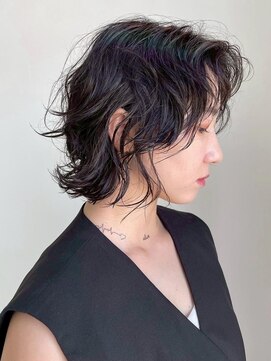 ムーン バイ ケンジ(moon by KENJE) 【hishida】くせ毛風パーマ/マッシュウルフ/レイヤー