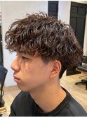 ツイストスパイラルパーマ/スパイキーショート/ツーブロック