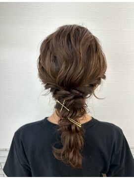 アヴァンス 深井店(AVANCE.) ゆるふわ編みおろし/ヘアアレンジ/お呼ばれヘア