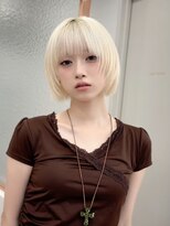 シーシンジュク 新宿南口(Sea shinjuku)&nbsp;ココアベージュ×レイヤー[小顔/黒髪/オリーブグレー]