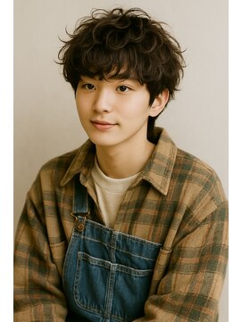 ヌードルバイコア(noodle by CoRe.gn) 『ゆるくしゃパーマ × 古着系マッシュ』