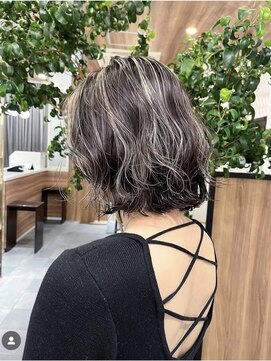 　ボブ/ハイライトボブ/外国人風ボブ/ハイライト