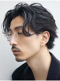 冬メンズパーママッシュスタイル×スパイラルパーマ