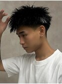 スパイキーショート/アップバング/フェード/mem's/眉毛