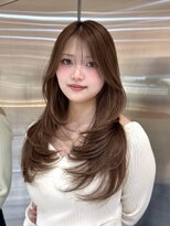シー バイ ロンド 新宿(Sea by Lond)&nbsp;くびれロングレイヤー/ココアブラウン/レイヤー/ハッシュカット