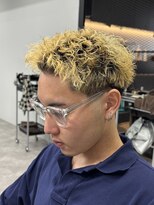 ファースト 秦野店(First)&nbsp;ブリーチスパイキーショート/ピンパーマ/テーパーフェード/秦野